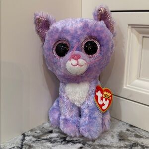 Ty Beanie Boos "Cassidy the cat" plush toy Approximately 7 inches Tags attached
